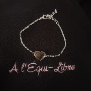 Collier coeur argent