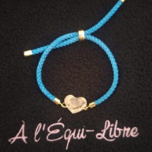 Bracelet coeur bleu